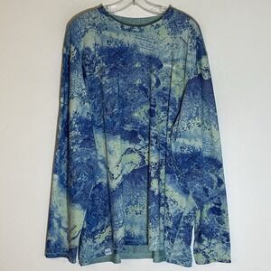 Magellan Outdoors Shirt Mens 2XL Blue Reversible Long Sleeve Realtree Xtreme